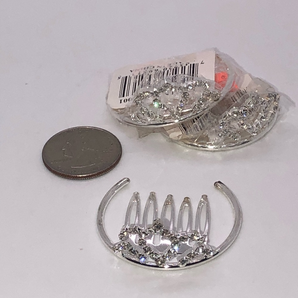 Mini Chrystal Rhinestone Tiara - Picture 5 of 8